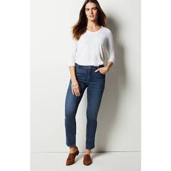 J. Jill Denim Curvy Fit Jeans Size 10 Ankle Slim Leg - Picture 1 of 11